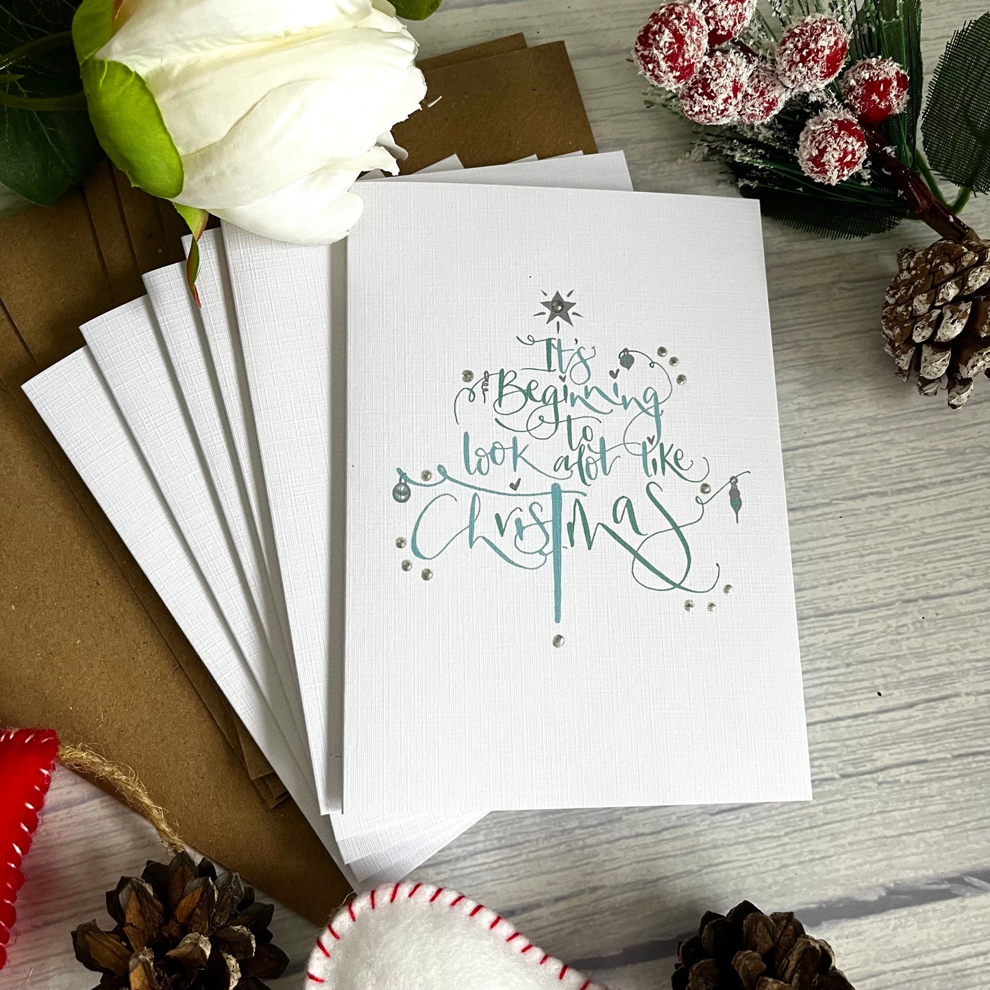 It's Beginning to look a lot like Christmas Charity Greeting Card Pack of 6