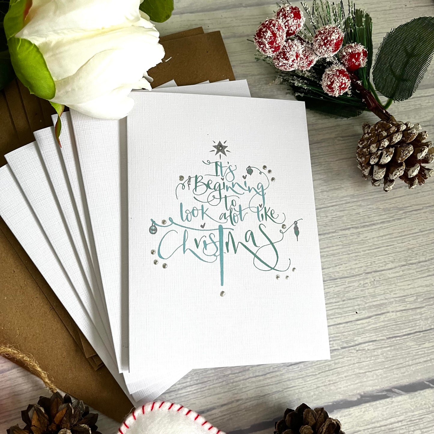 It's Beginning to look a lot like Christmas Charity Greeting Card Pack of 6