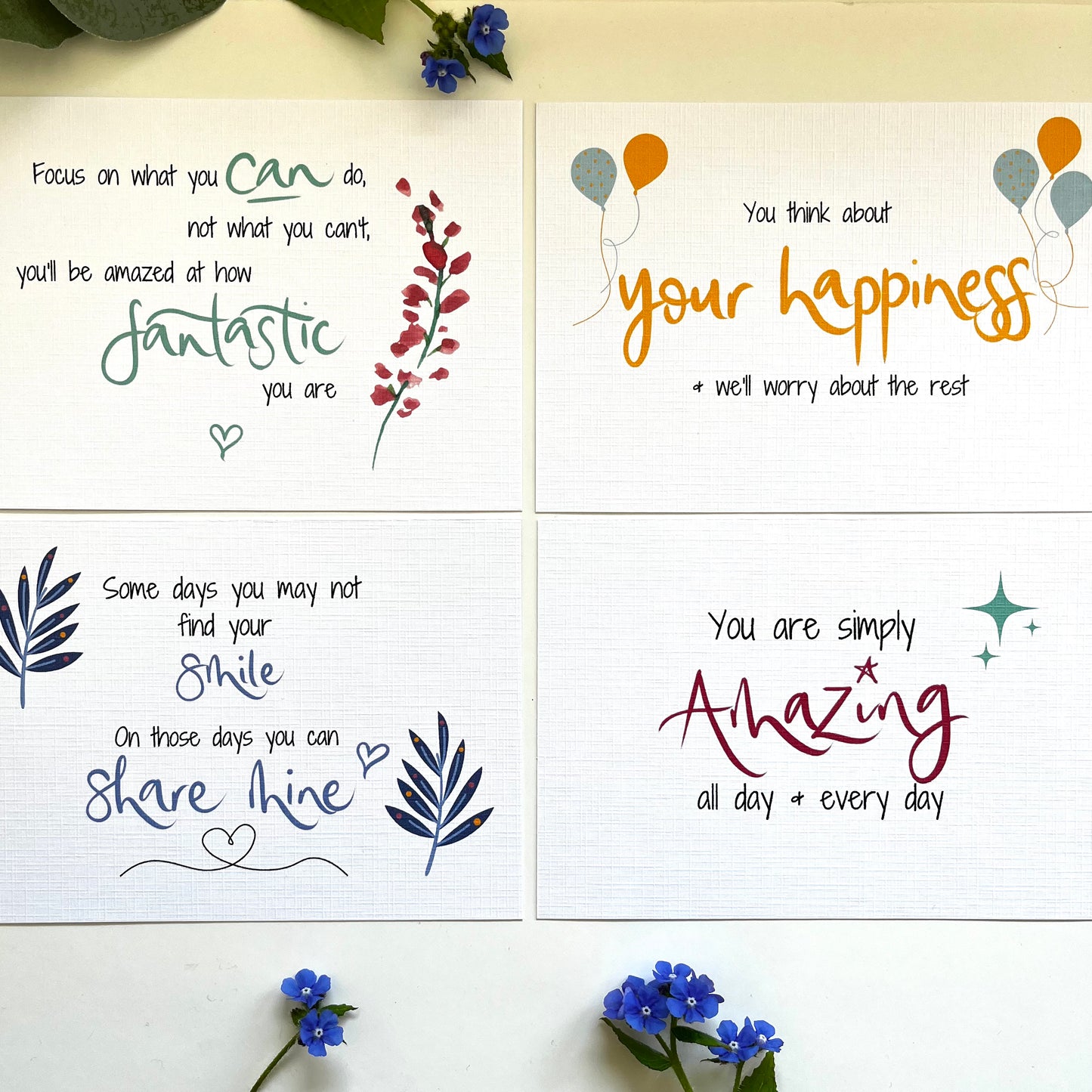 Dementia positivity cards, for those living with and caring for loved ones with Dementia