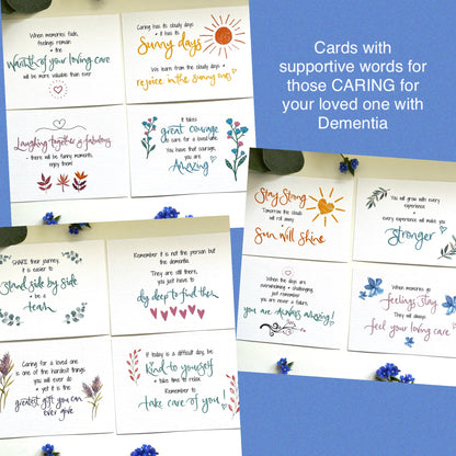 Dementia positivity cards, for those caring for loved ones with Dementia