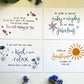 Dementia positivity cards, for those living with and caring for loved ones with Dementia