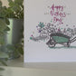 Pretty Wheelbarrow Floral  Mother’s Day card