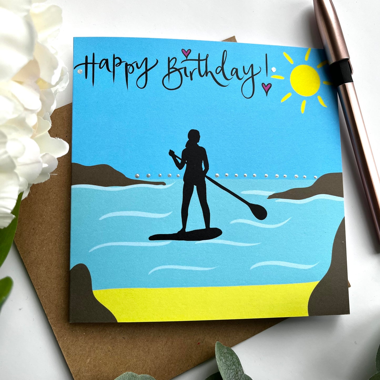 Paddleboarder Birthday Card