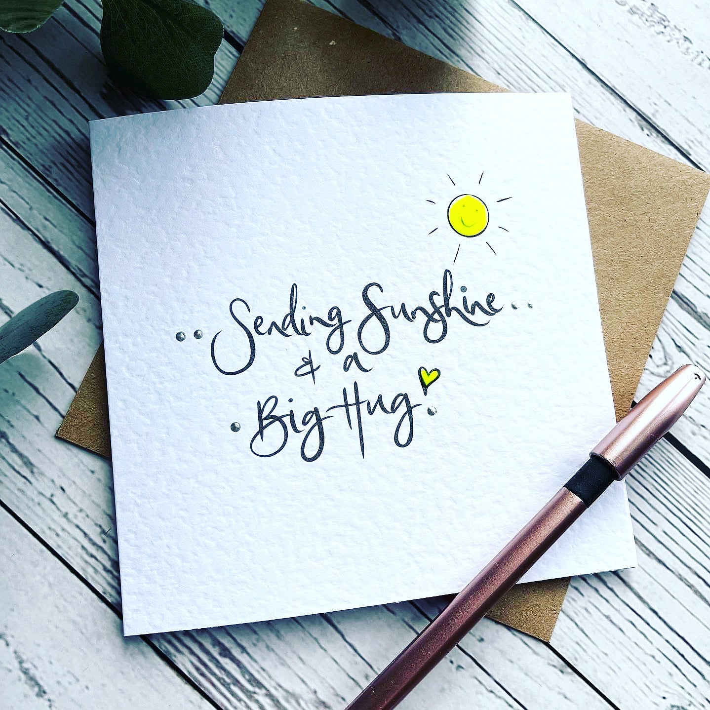 Sending Sunshine and a Big Hug Empathy Card