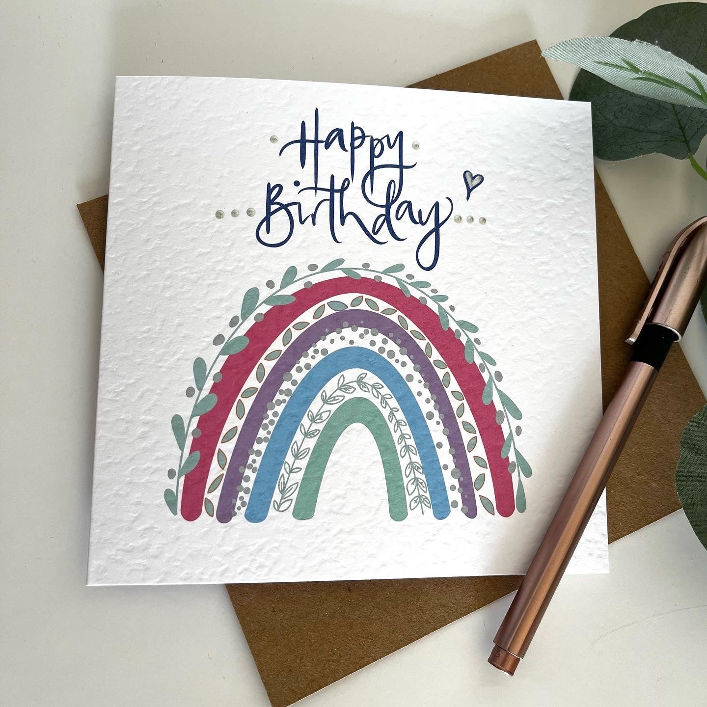 Rainbow birthday card