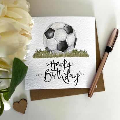 Football Birthday Card Simple Design