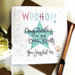 WOOHOO Exam Results - Congratulations Greeting Card
