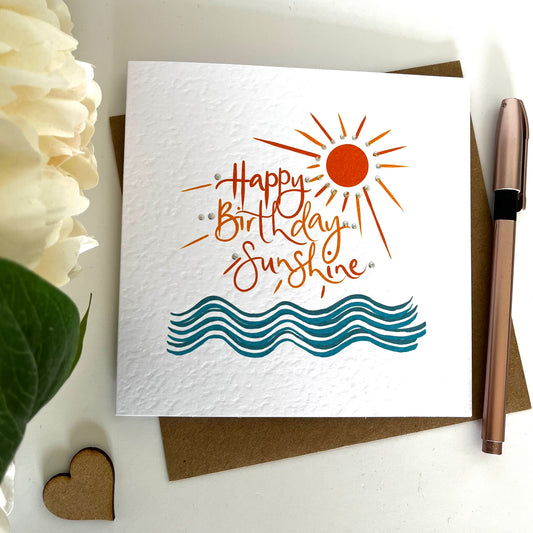 Happy Birthday Sunshine Card