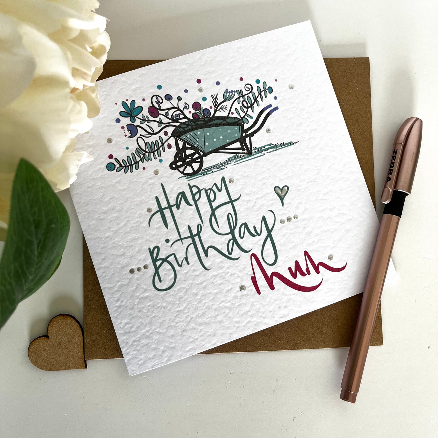 Mum Watering Can Birthday Card