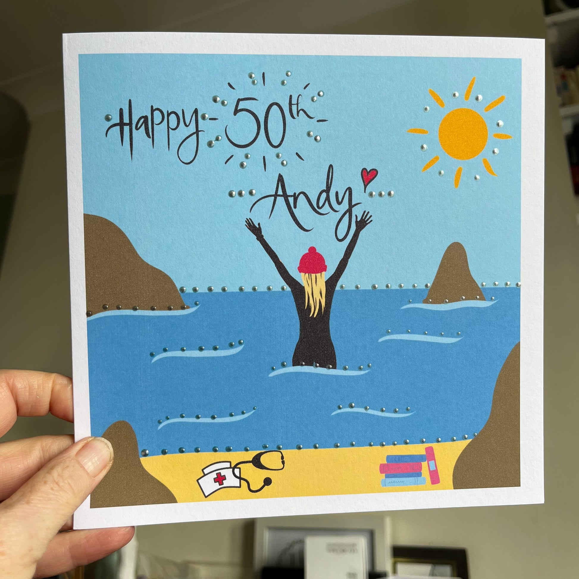 Ocean Girl Birthday Card