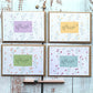 Set of 4 or 8 Floral Postcards