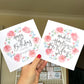 Personalised Birthday Roses Card