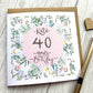Personalised Pretty Floral Birthday Card