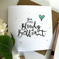 Personalised congratulations card