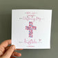 Pink With Love on your Christening Card