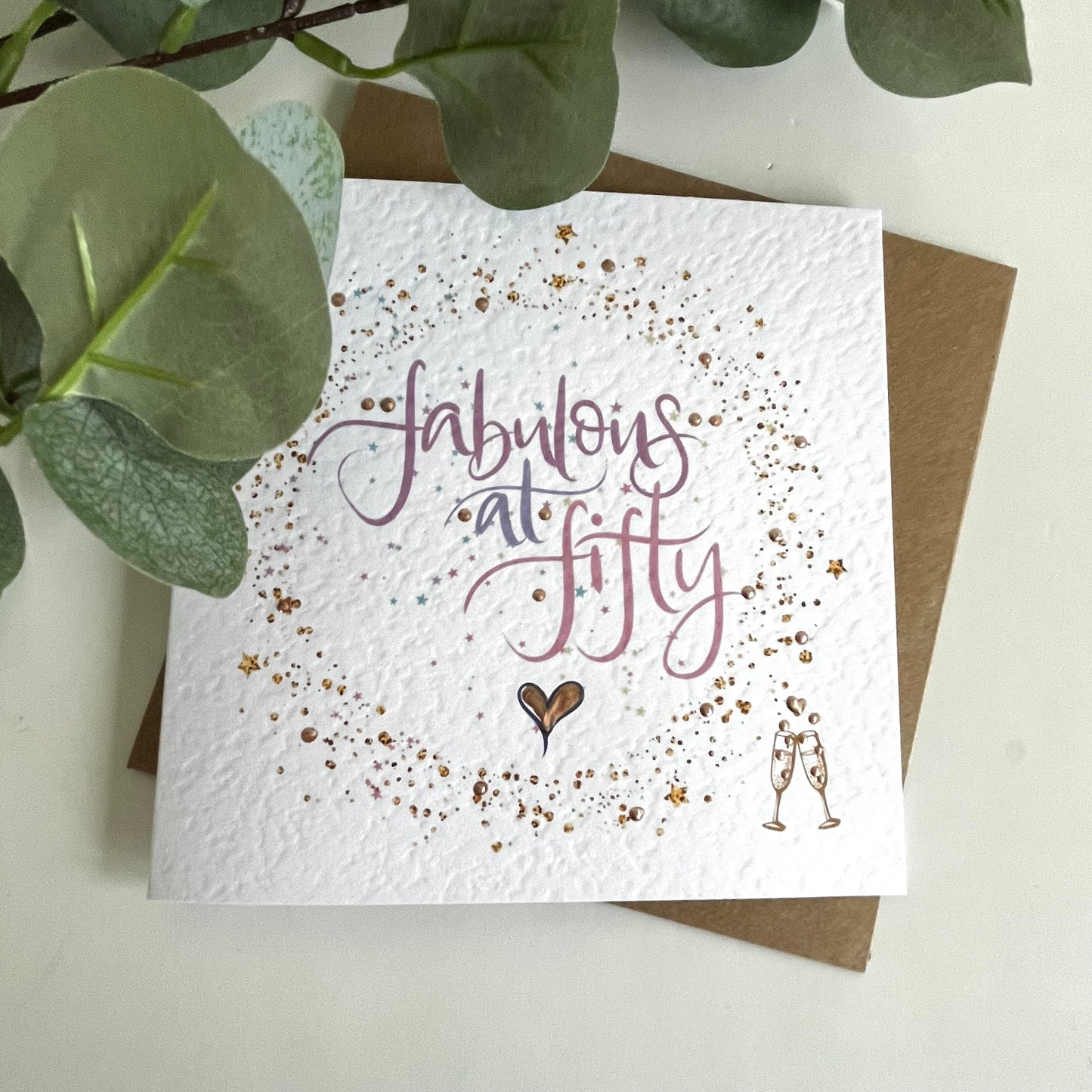 Fabulous at Fifty Birthday Card