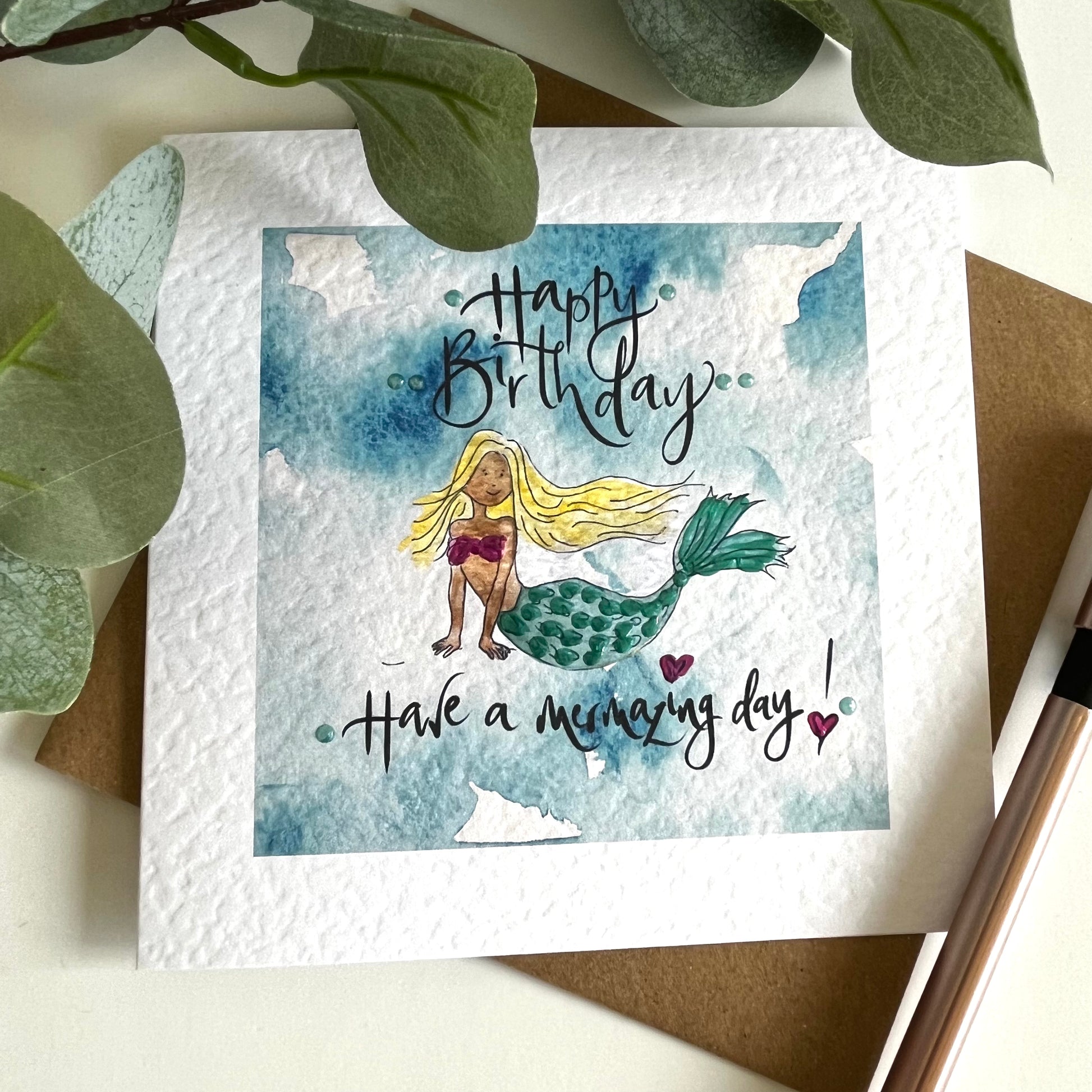 Mermaid Birthday Card