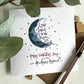 Love You to the Moon and Back Valentines Card