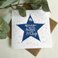 Speckled Star Birthday Card
